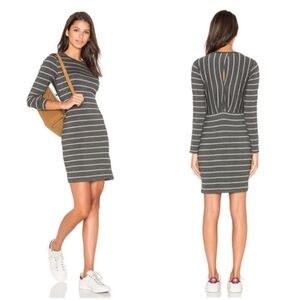 Striped Long Sleeve Mini Dress